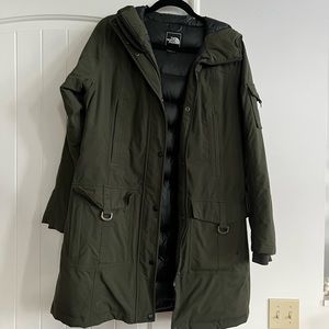North Face Green Down Parka